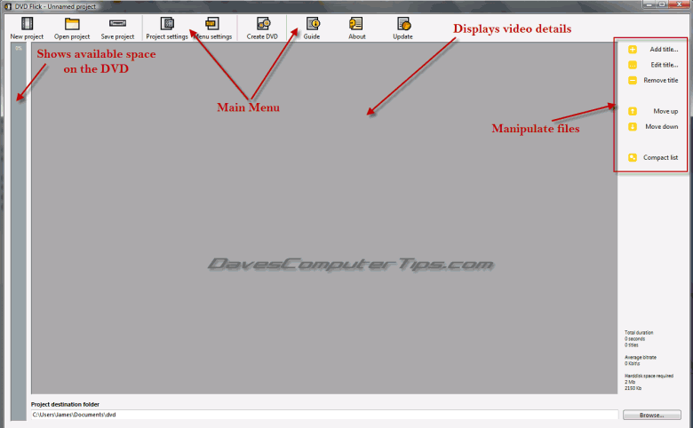 How To Create A Dvd Using Dvd Flick Daves Computer Tips