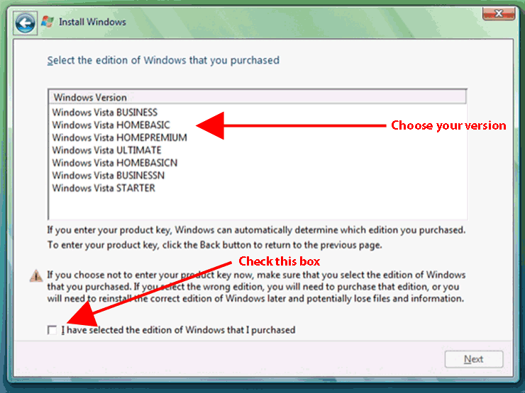 Windows 7 Vista Product Key