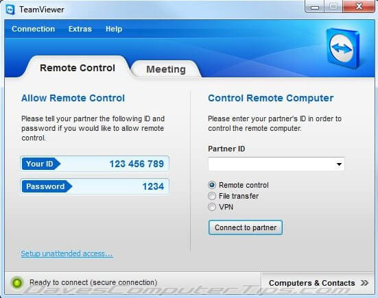 Teamviewer 7 Remote Access Better And Better Daves Computer Tips