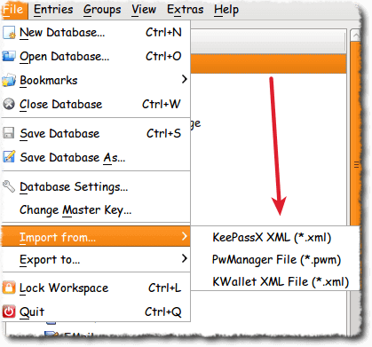 difference between keepass and keepassx