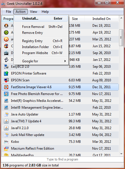 best uninstaller program 2012