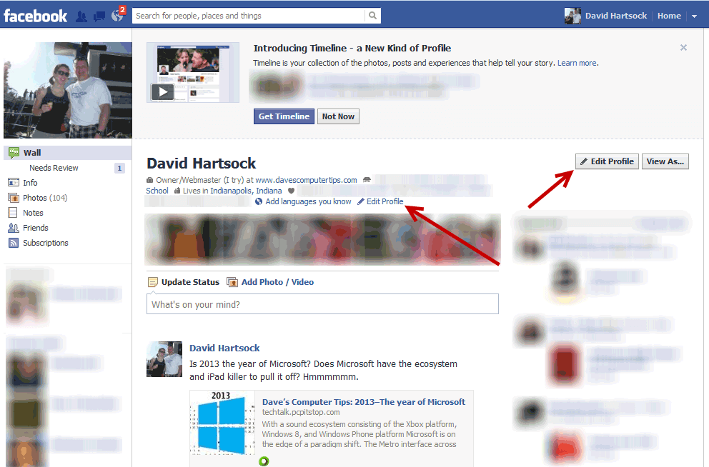 Hey Facebook! What happened to my email? | Daves Computer Tips