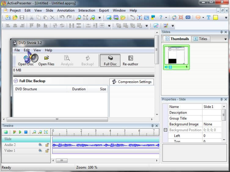 activepresenter capture desktop audio