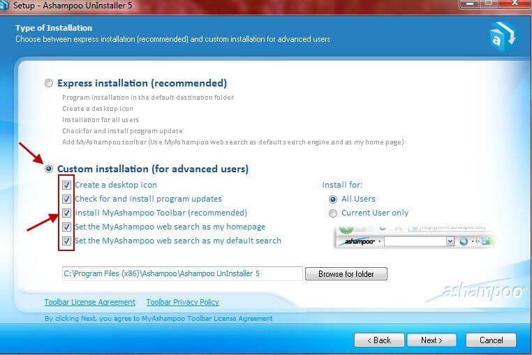 complete removal of ashampoo uninstaller 5