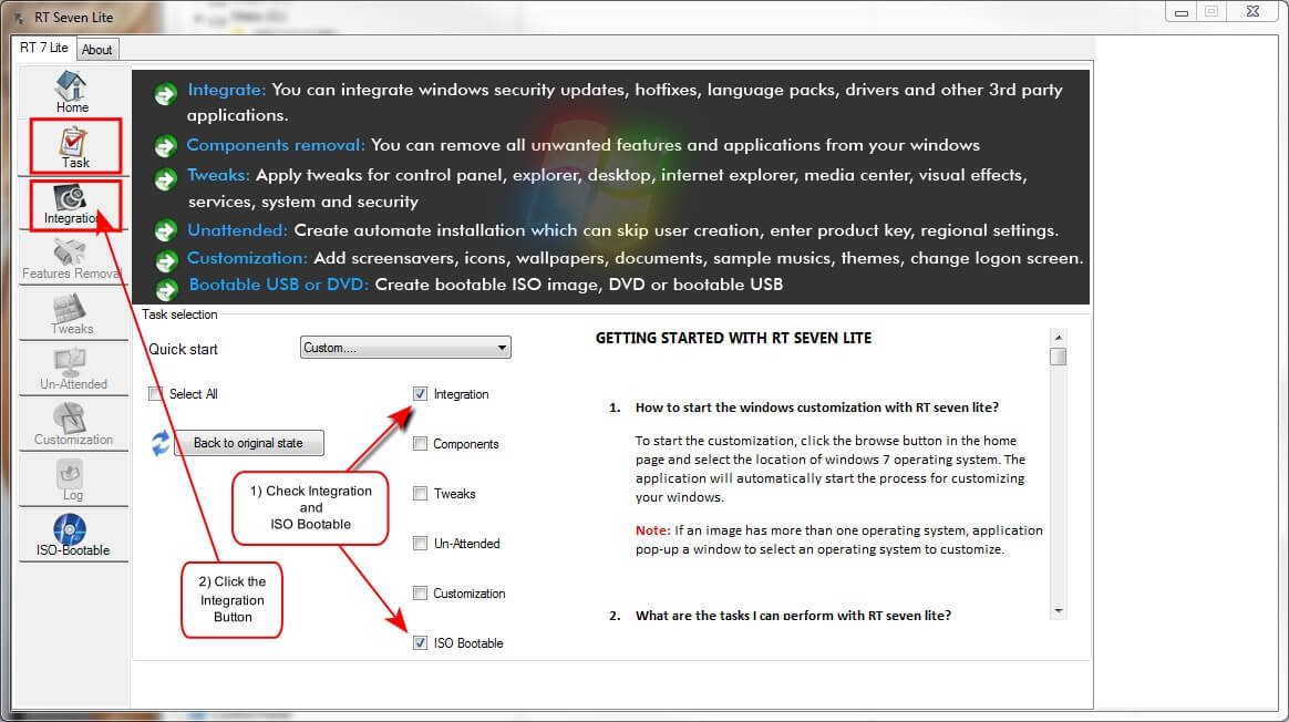 FTX Custom Lite. Customize Windows installation перевод.