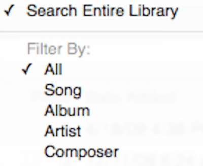 itunes search by type