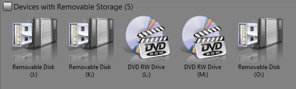 What are removable storage devices?