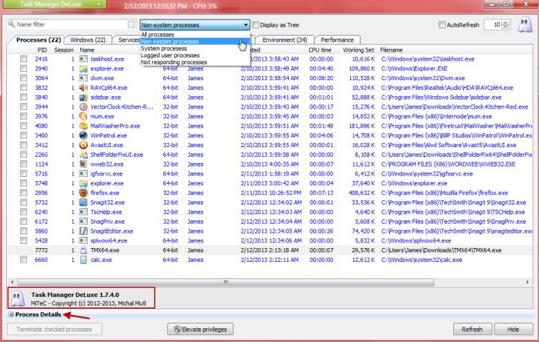 dlx task manager