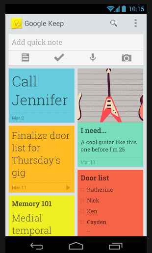 sticky notes app for android