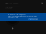 New Windows 8.1 alarm app.