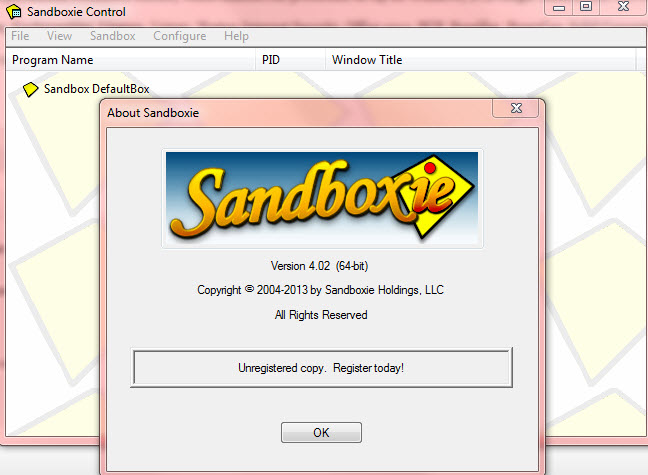 Sandboxie   Windows 7 -  5