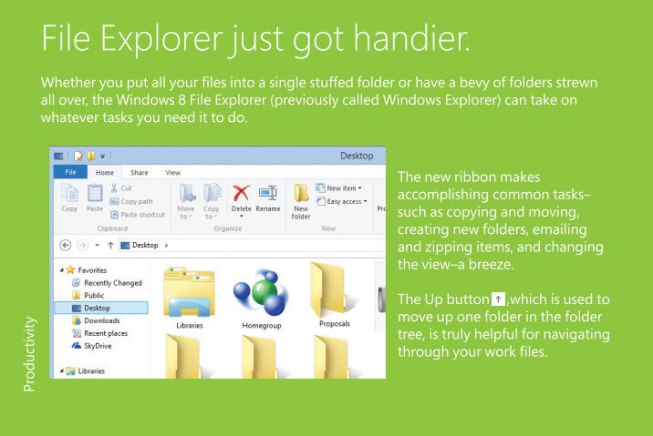 windows 8 brochure - file explorer