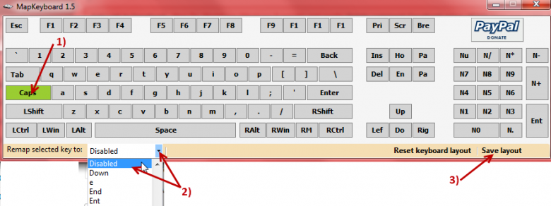 Mapkeyboard не работает на windows 7