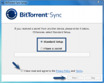 bittorrent sync link device greyed out
