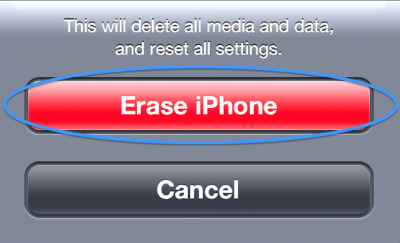 erase iphone