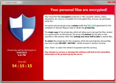 CryptoLocker Ransomware