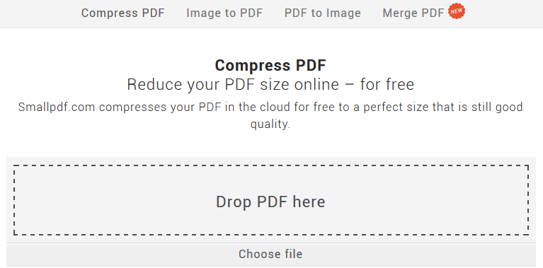 SmallPDF Compress And or Merge PDFs Online Daves Computer Tips