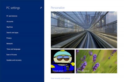 windows 8.1 pc settings