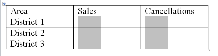 text form field word 2010