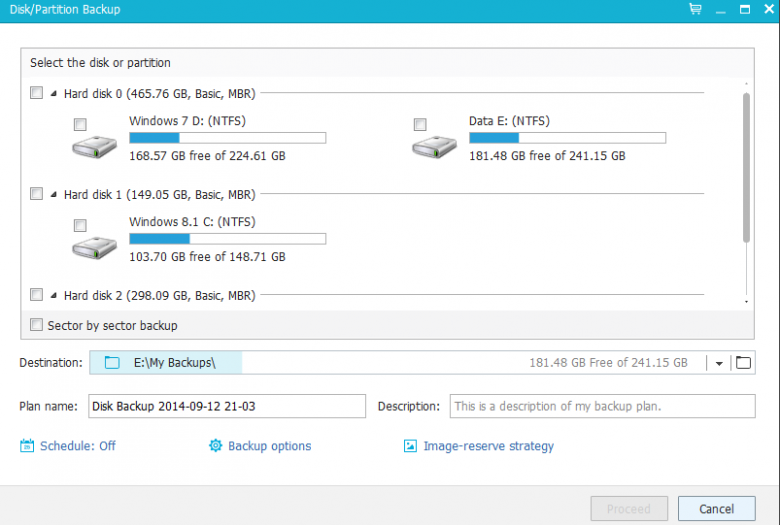 etbh - select disk