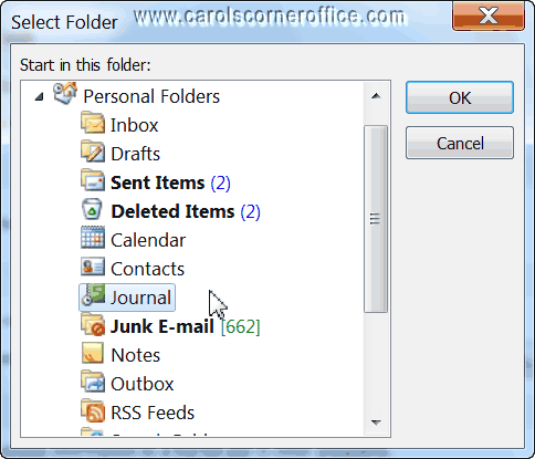 how to create local folder in outlook