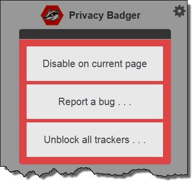 privacy badger - user config