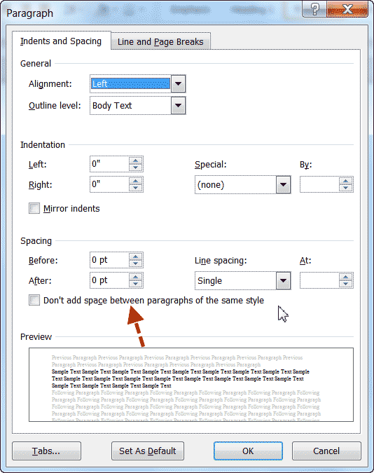 clickcharts no space between paragraphs