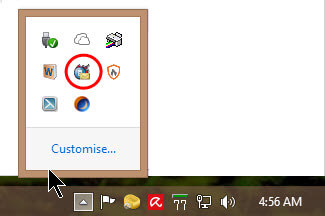 system tray icons