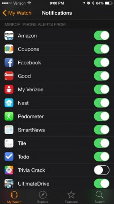 apple watch notifications 6