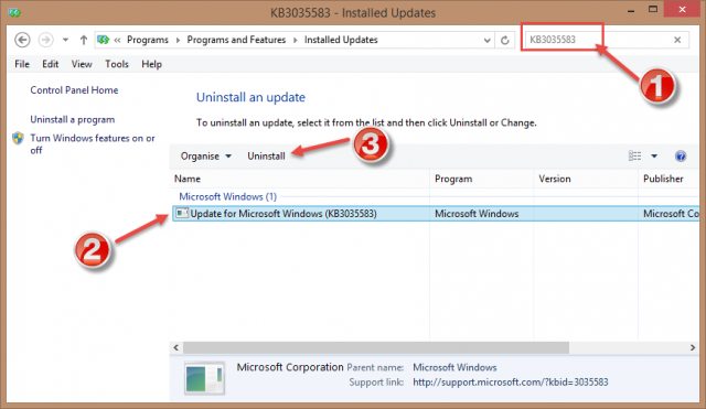uninstall_update_kb3035583