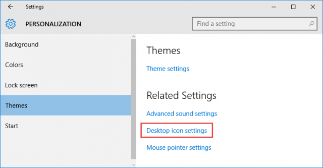 windows10-desktop icon settings