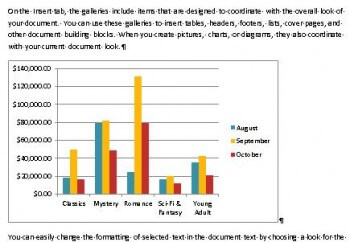 Copied Excel Chart in Word