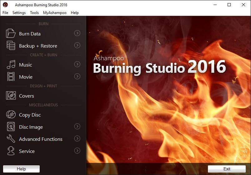 ashampoo burning studio free 2016
