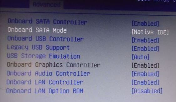 Onboard sata ide ctrl mode что