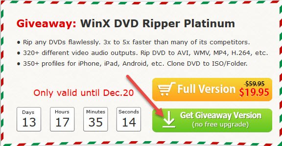 free winx dvd ripper platinum license code