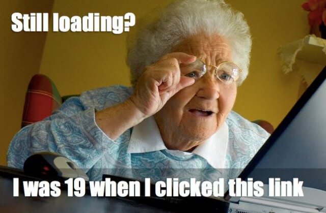 old lady-dial up