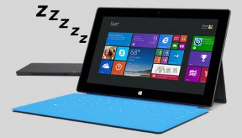 surface tablet-sleeping