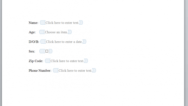 How To Create An Interactive Form In Word 2010 Daves Computer Tips