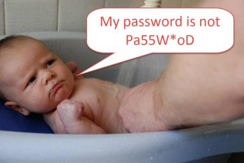 Baby bath password