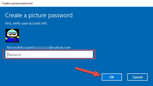 picture password authenticate