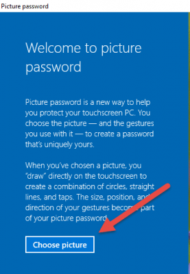 picture password pick a picture