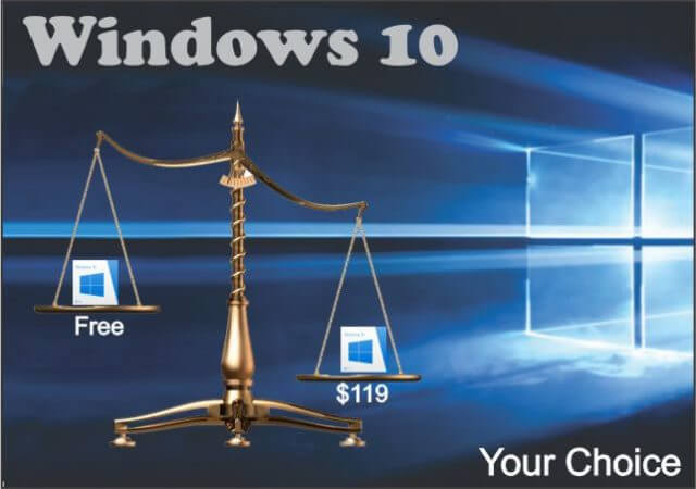 windows 10 free or not