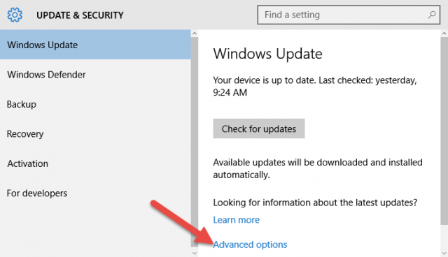 win10-update & security-advanced options