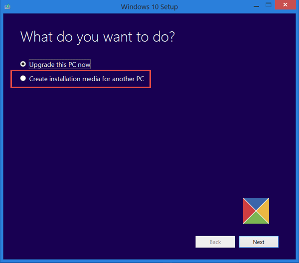 microsoft windows 10 installation media tool