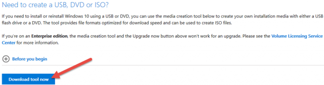 media creation tool to download windows 10 pro microsoft