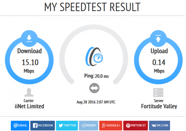 speed test-my speedtest