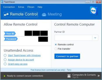 remote teamviewer is running an old version