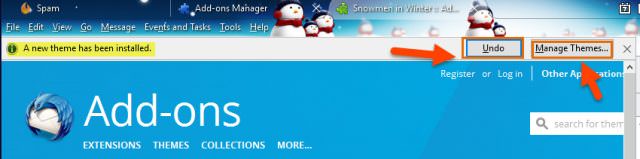 how to install mozilla thunderbird theme