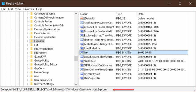regedit-explorer-link