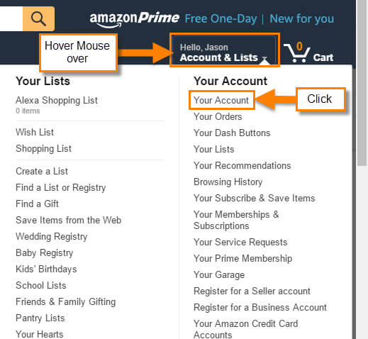 How to share your amazon profile